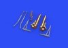 Eduard 648540 B-17G undercarriage legs BRONZE 1/48 HK MODELS